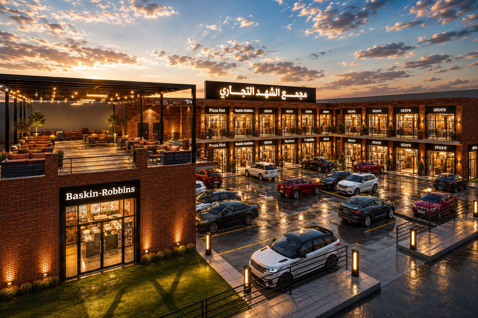 Al-Shahd commercial complex architecture project